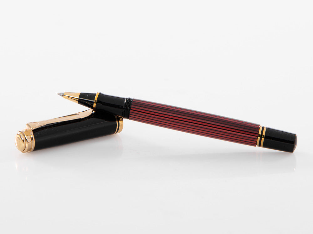 Stylo Roller Pelikan Souverän R400, Noir et Rouge, 905521