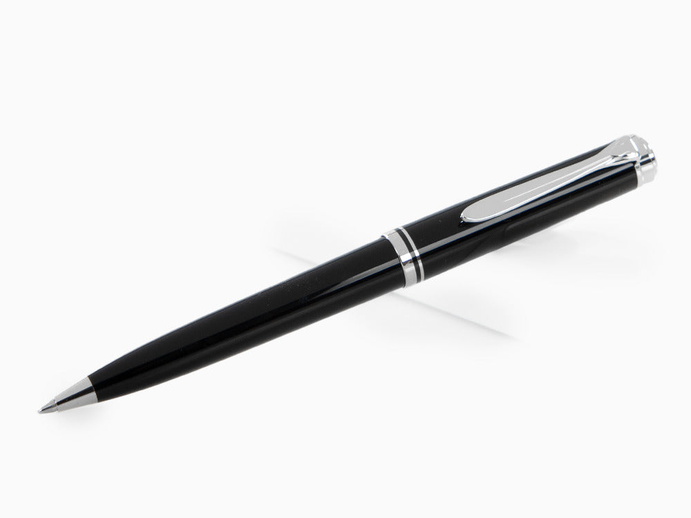 Stylo bille Pelikan K805, Résine Noire, Attributs argent, 926378