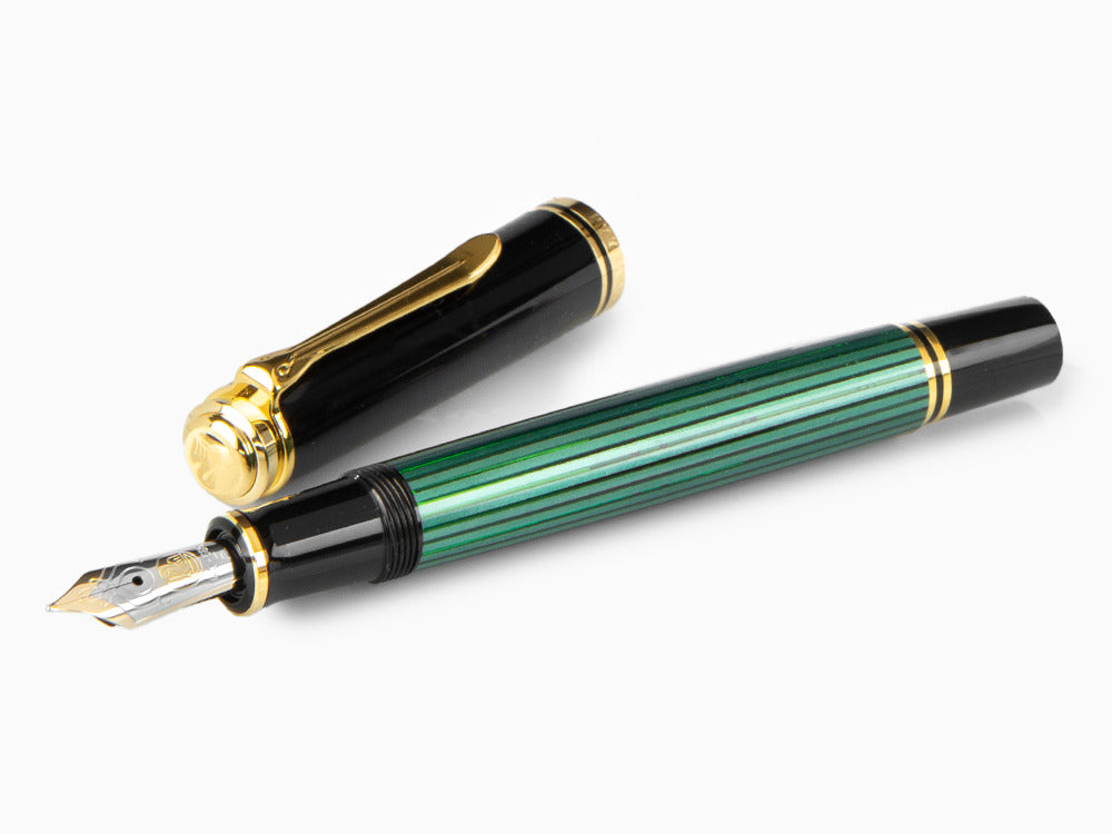 Stylo Plume Pelikan Souverän M 600, Noir-Vert, 980029
