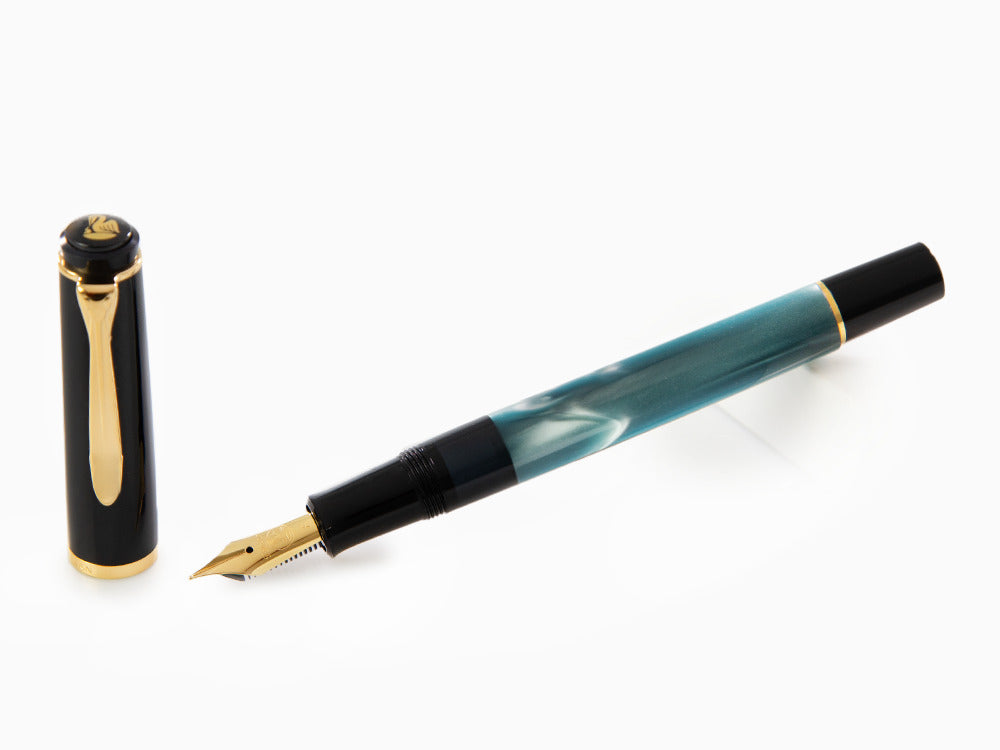 Stylo Plume Pelikan Classic 200, Vert, Marbre, Attributs or, 994103