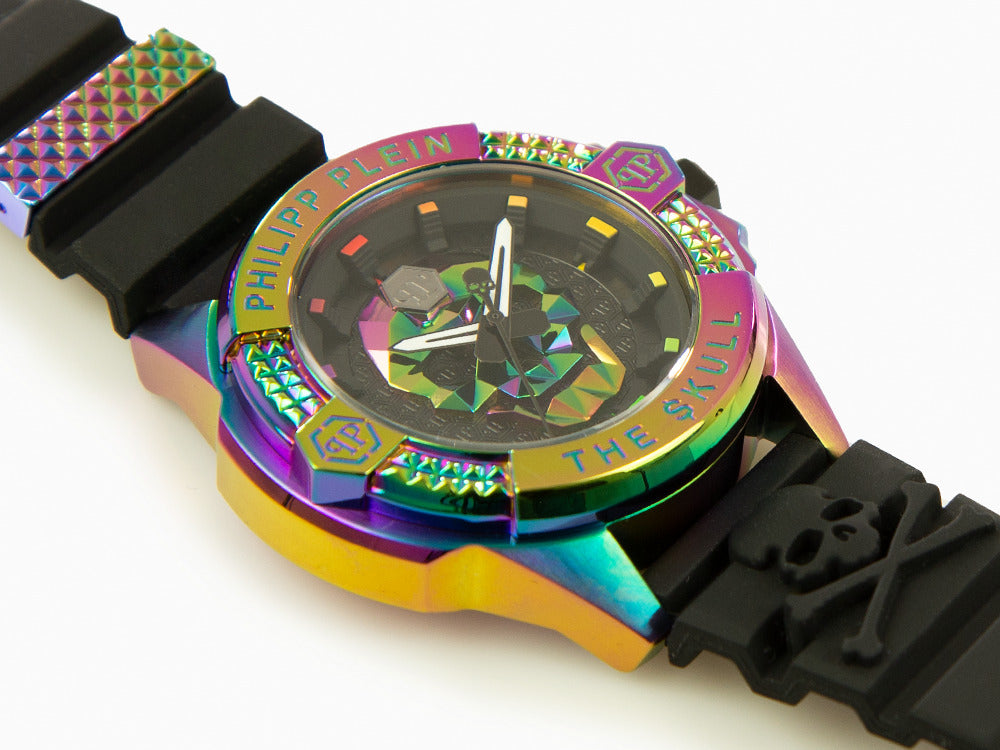 Montre à Quartz Philipp Plein The Skull Rainbow , PVD, Noir, 44 mm, PWAAA2123