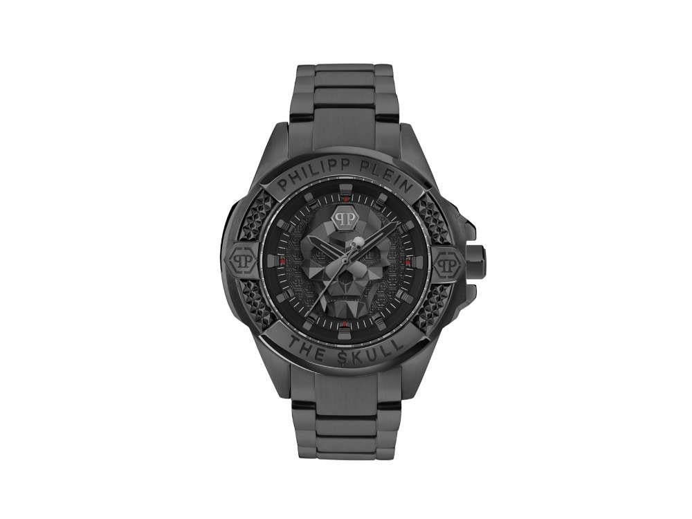 Montre à Quartz Philipp Plein The Skull, Noire, 44mm, PWAAA3025