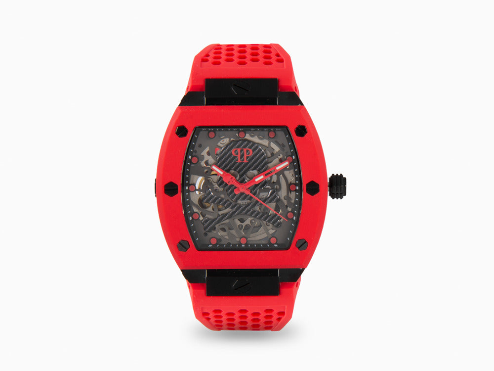 Montre Automatique Philipp Plein The Skeleton, PVD, Gris, 44 mm, PWBAA2224