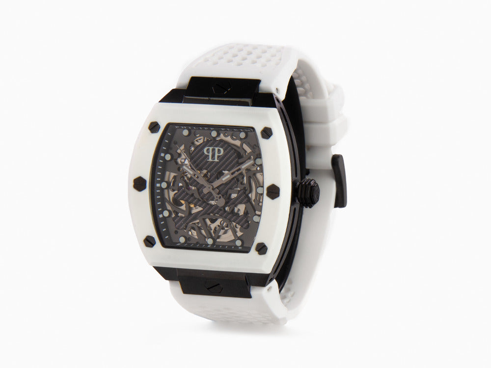 Montre Automatique Philipp Plein The Skeleton, PVD, Gris, 44 mm, PWBAA2424