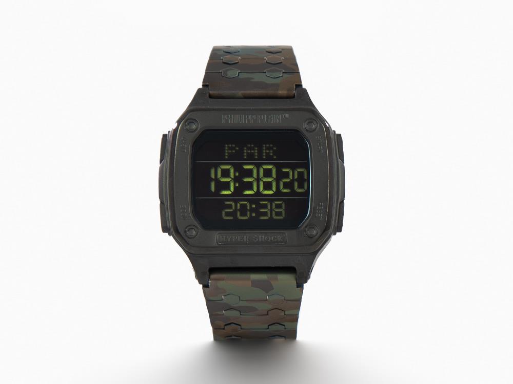 Montre à Quartz Philipp Plein Hyper Shock, Noir, 44 mm, Verre minéral, PWHAA0921