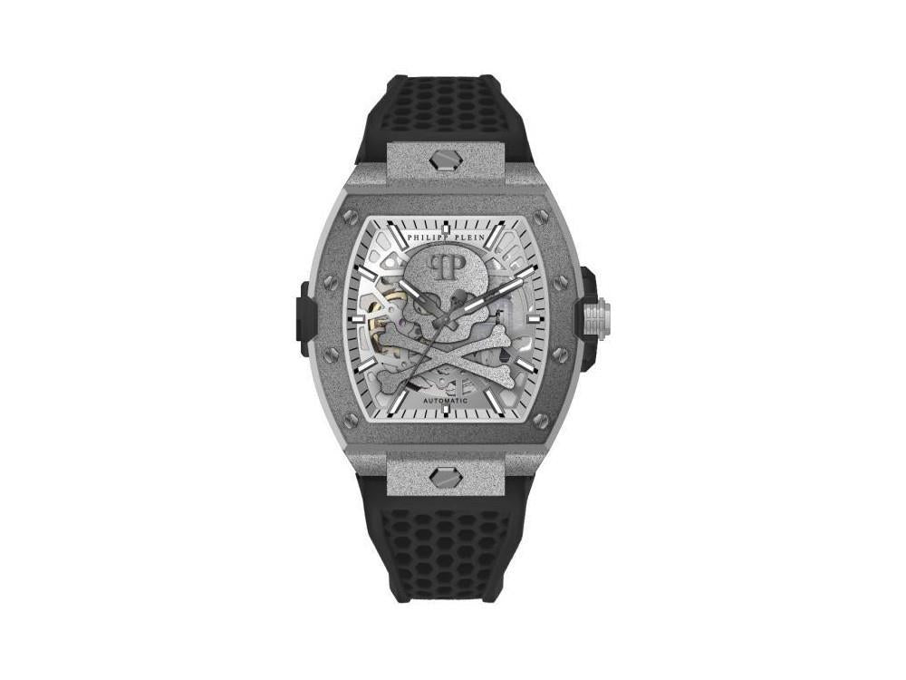 Montre Automatique Philipp Plein The Skeleton Frosted, Argent, 44 mm, PWJFA0925