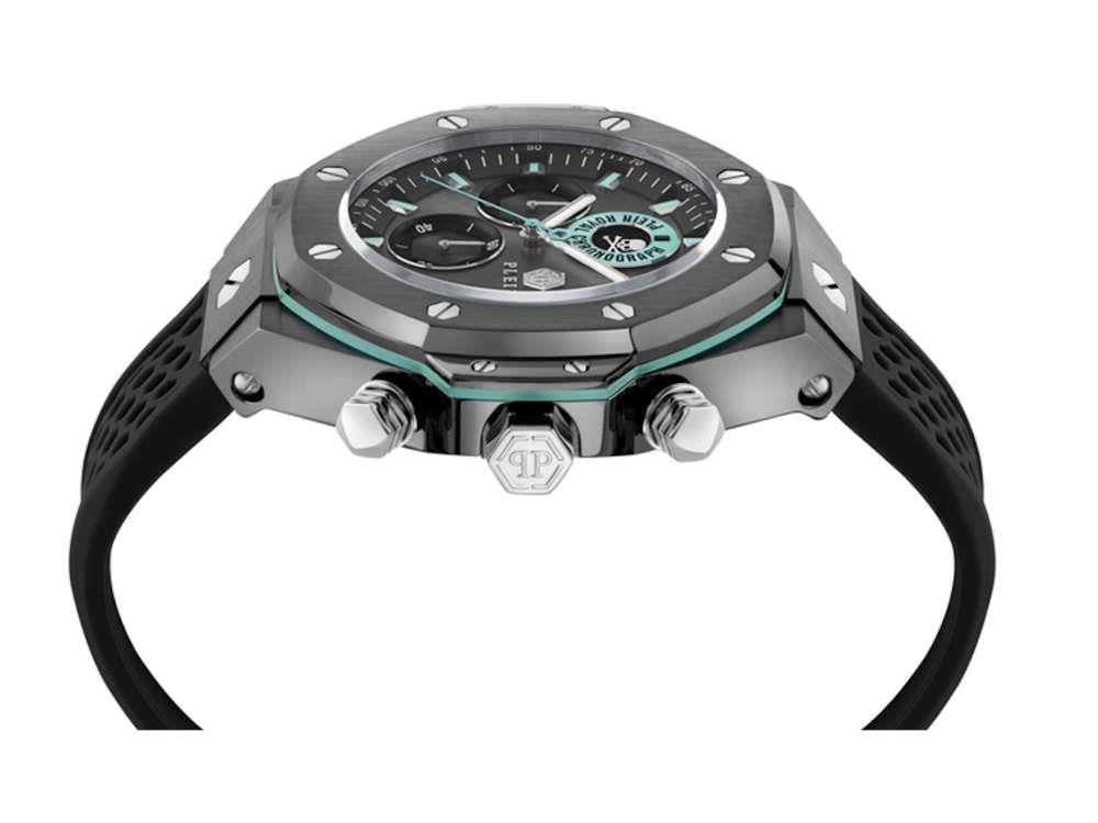 Montre à quartz Philipp Plein Chrono Royal Sport-Tech, Gris, 46mm, PWLFA0125