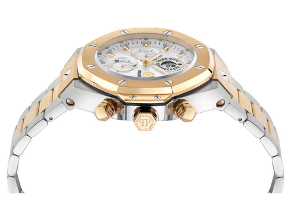 Montre à Quartz Philipp Plein Chrono Royal Sport-Tech, Argent, 46mm, PWLFA0525