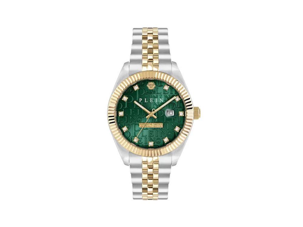 Montre Quartz Philipp Plein Date Superlative, Verte, 41 mm, PWMFA0325