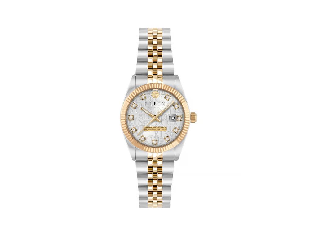 Montre à Quartz Philipp Plein Date Superlative, Gris, 28 mm, PWNFA0425