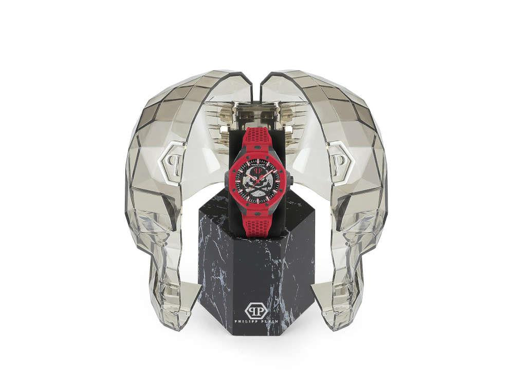 Montre Automatique Philipp Plein Skeleton Royal, PVD, Noir, 46 mm, PWPFA0524