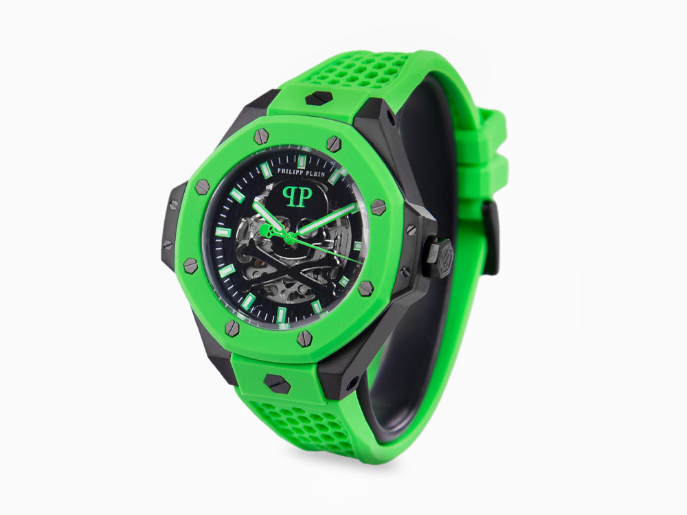 Montre Automatique Philipp Plein Skeleton Royal, PVD, Noir, 46 mm, PWPFA0624