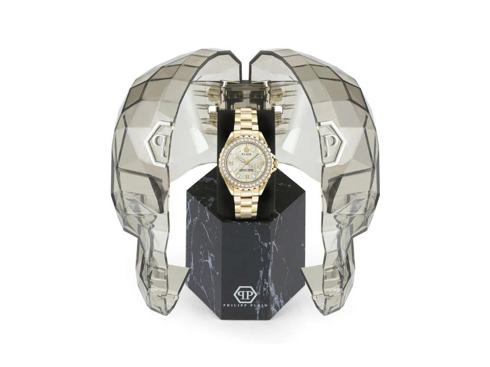 Montre à Quartz Philipp Plein Heaven, PVD Or, Doré, 38 mm, PWPOA0624