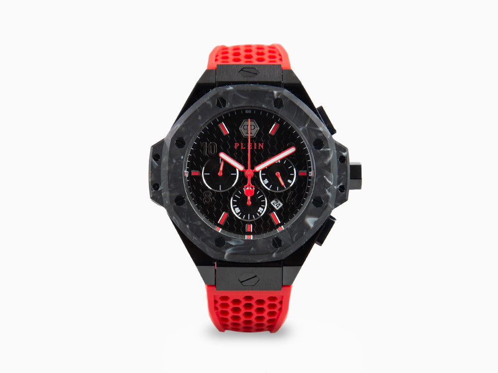 Montre à Quartz Philipp Plein Chrono Royal, PVD, Noir, 46 mm, PWPRA0724