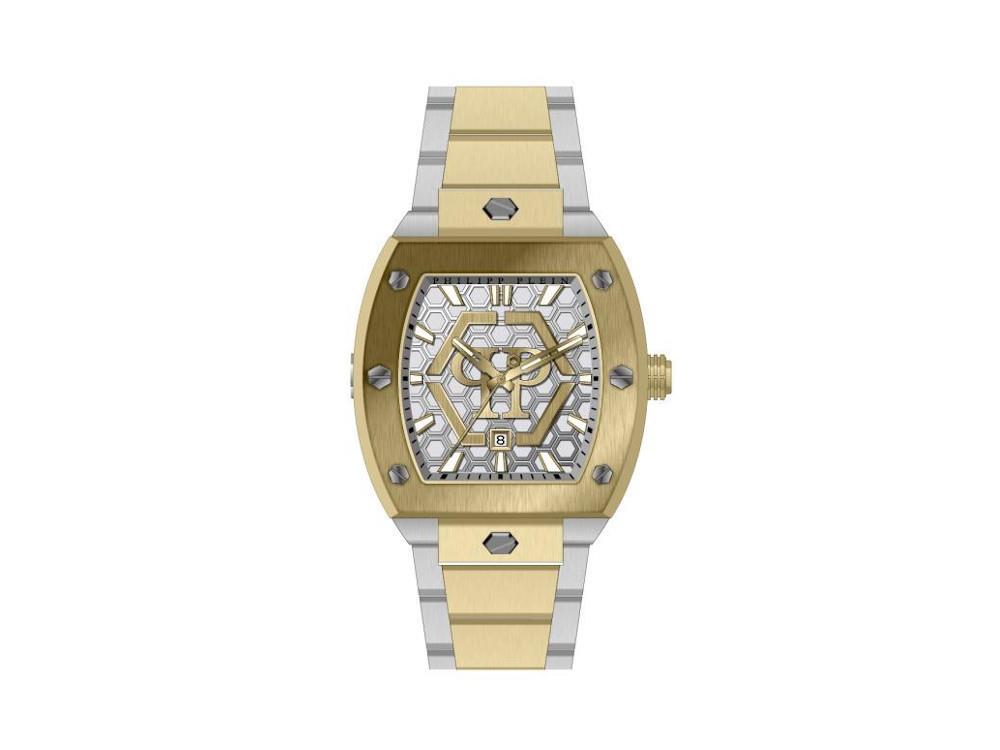 Montre à Quartz Philipp Plein The Hexagon Phantom, Argent, 44 mm, PWPUA0925