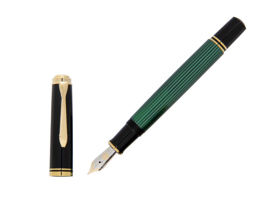 Stylo Plume Pelikan Souverän M 600, Noir-Vert, 980029
