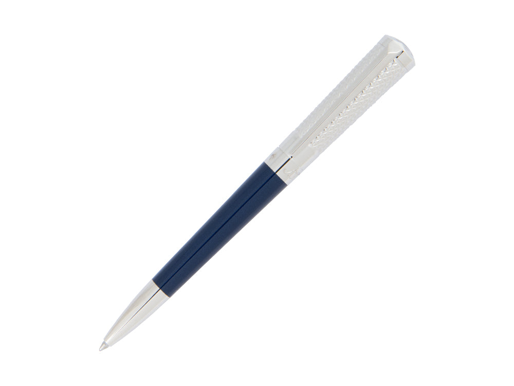 Stylo bille S.T. Dupont Liberté Fire Head, Laque, Palladium, Bleu, 465017