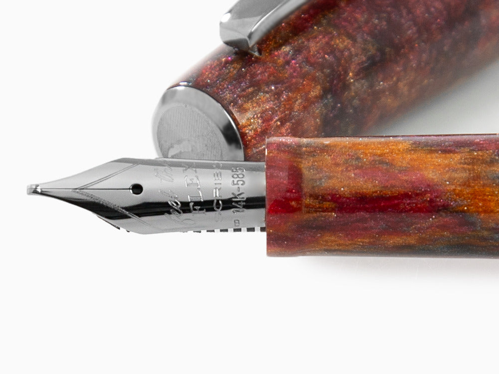 Stylo Plume Scribo La Dotta Turrita, 14K, Edition Limitée, DOTFP09RT1403