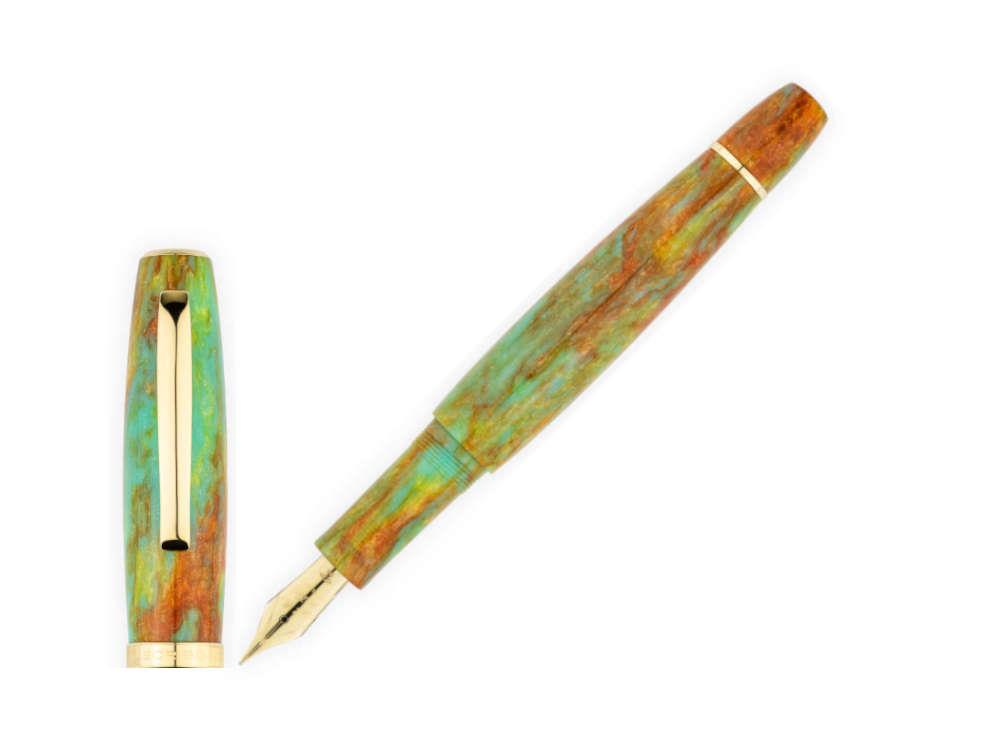Stylo Plume Scribo La Dotta Valverde, 18K, Ed Limitée, DOTFP10YG1803