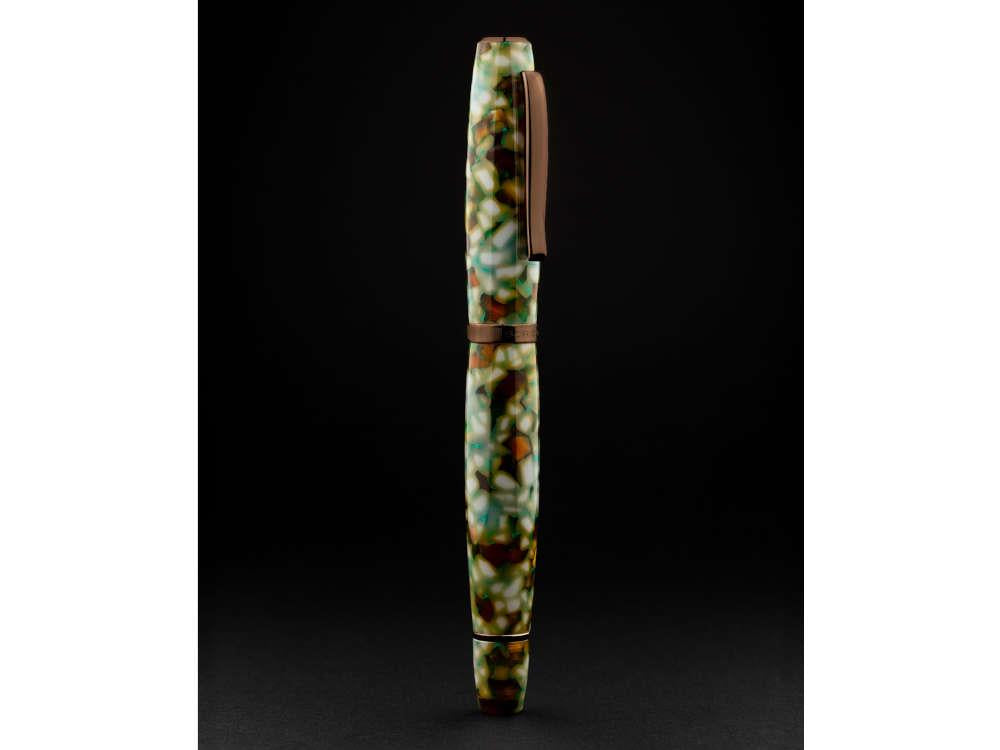 Stylo Plume Scribo La Dotta Travertino, 18K, Ed Limitée, DOTFP17PC1803