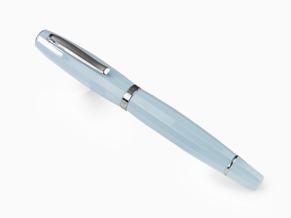Stylo Plume Scribo Feel, Résine Bleue, Ruthénium, FEEFP03RT1803