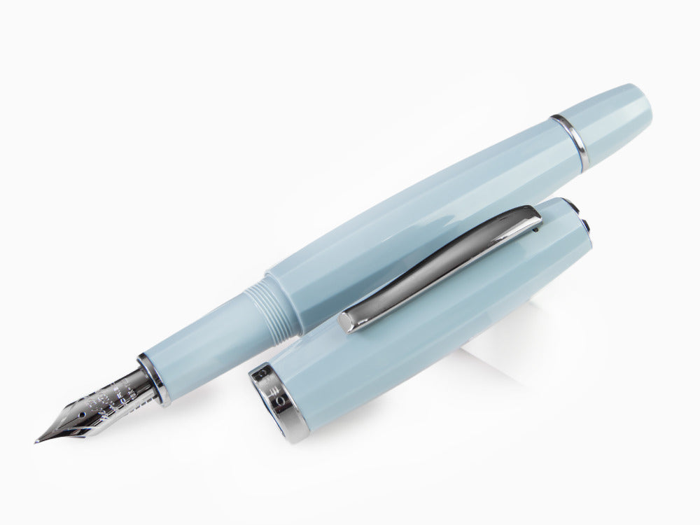 Stylo Plume Scribo Feel, Résine Bleue, Ruthénium, FEEFP03RT1803