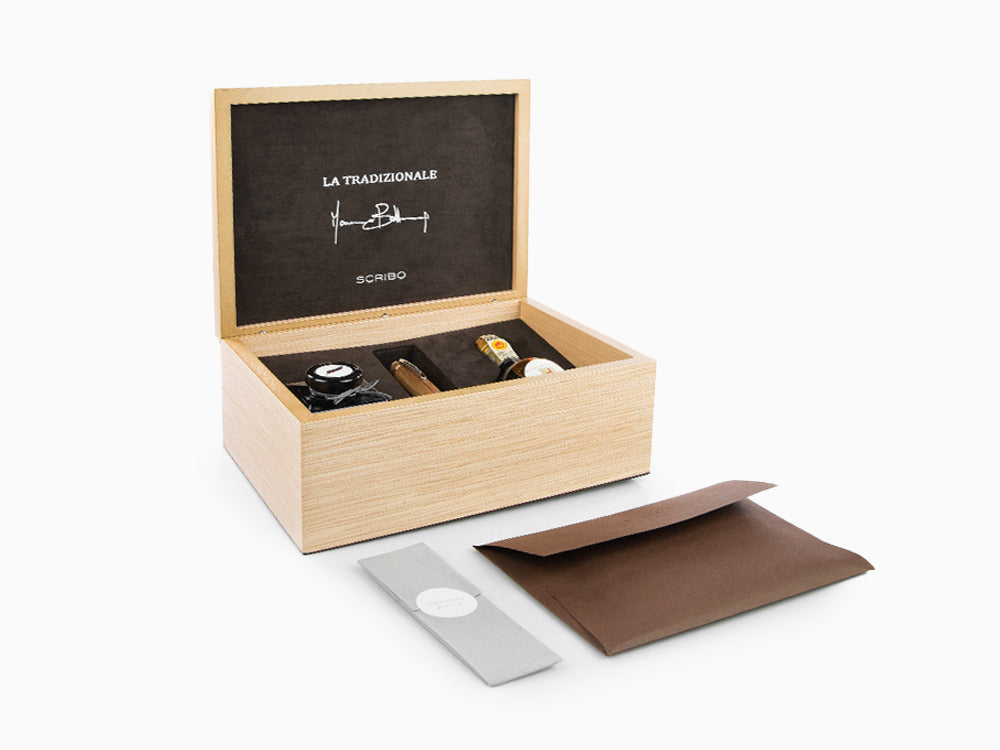 Stylo Plume Scribo La Tradizionale, 18K, Edition Limitée, LATFP03RH1803