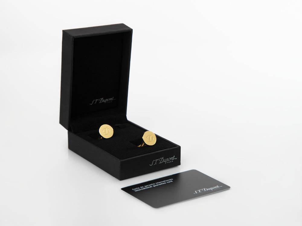 Boutons de Manchette S.T. Dupont D, Métal, Or, 005836