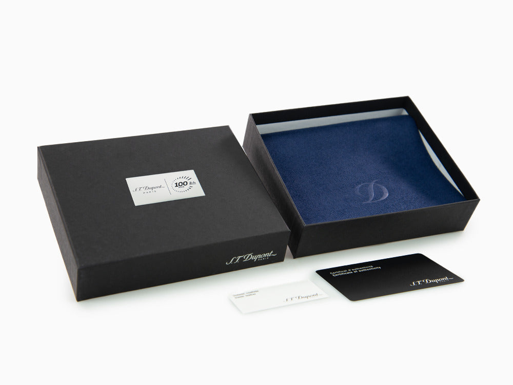 Porte-cartes S.T. Dupont 24H Du Mans, Cuir, Bleu, 6 Cartes de crédit, 161411