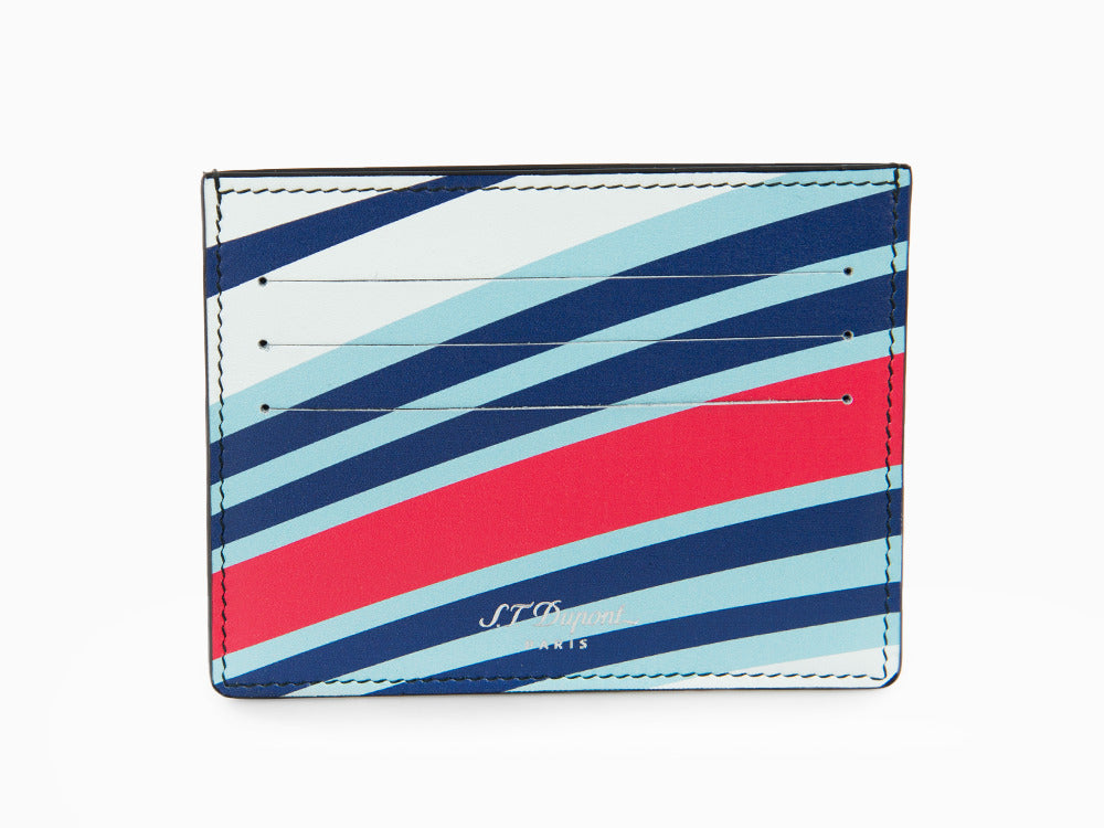 Porte-cartes S.T. Dupont 24H Du Mans, Cuir, Blanc, 6 Cartes de crédit, 161511