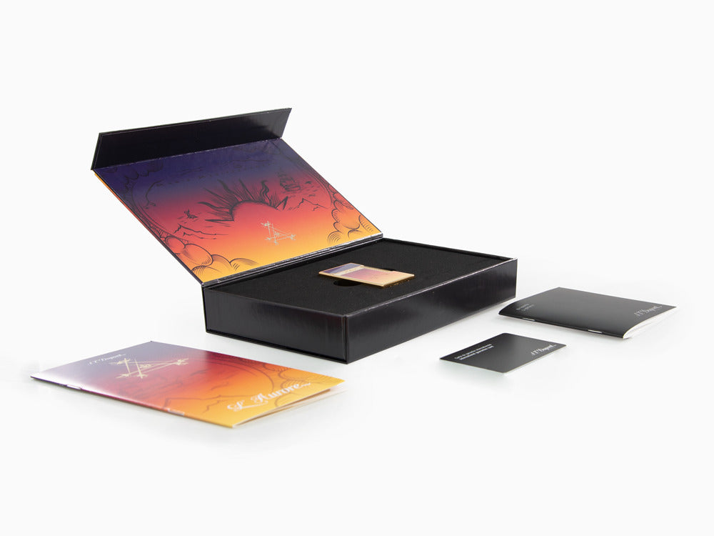 Briquet S.T. Dupont Ligne 2 Montecristo L'Aurore, Plaqué or, Violet, C16034