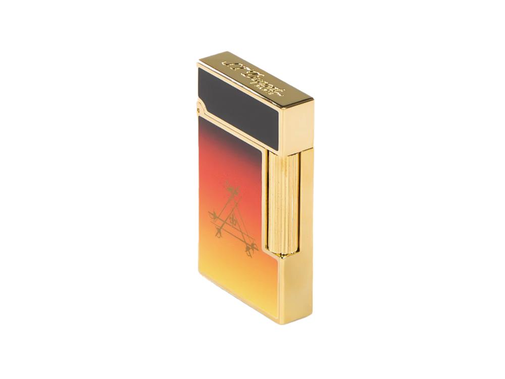 Briquet S.T. Dupont Ligne 2 Cling Montecristo, Le Crépuscule, Orange, C16036