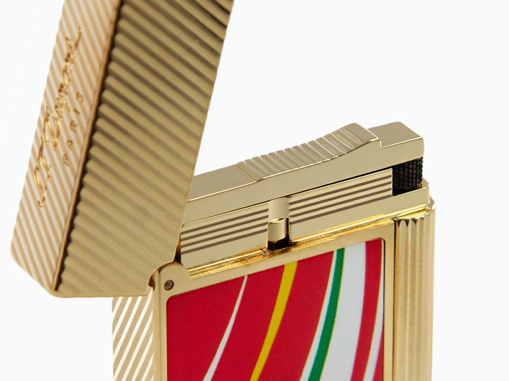 Briquet S.T. Dupont 24H Du Mans Ligne 2, Palladium, Rouge, C16090