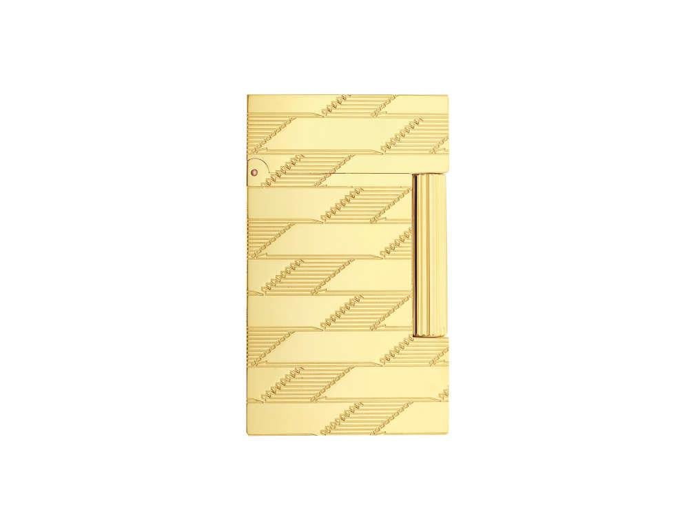 Briquet S.T. Dupont Ligne 2 Monogram 1872, Doré, Édition Limitée, C16178