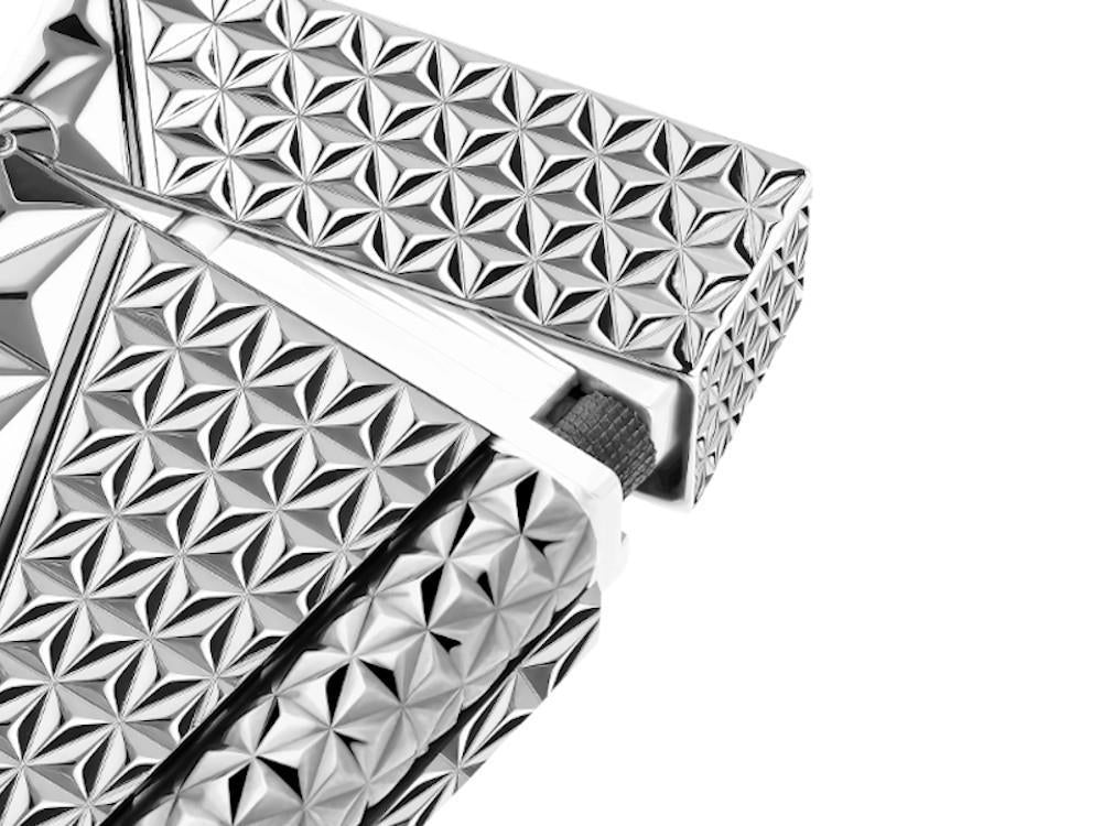 Briquet S.T. Dupont L2 Double Fire X, Laiton,Palladium, Argent, C16645