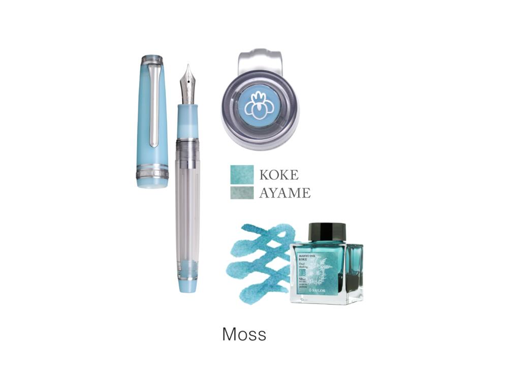 Stylo Plume Sailor PG Slim Manyo II Moss, Édition spéciale, 10-2562-321