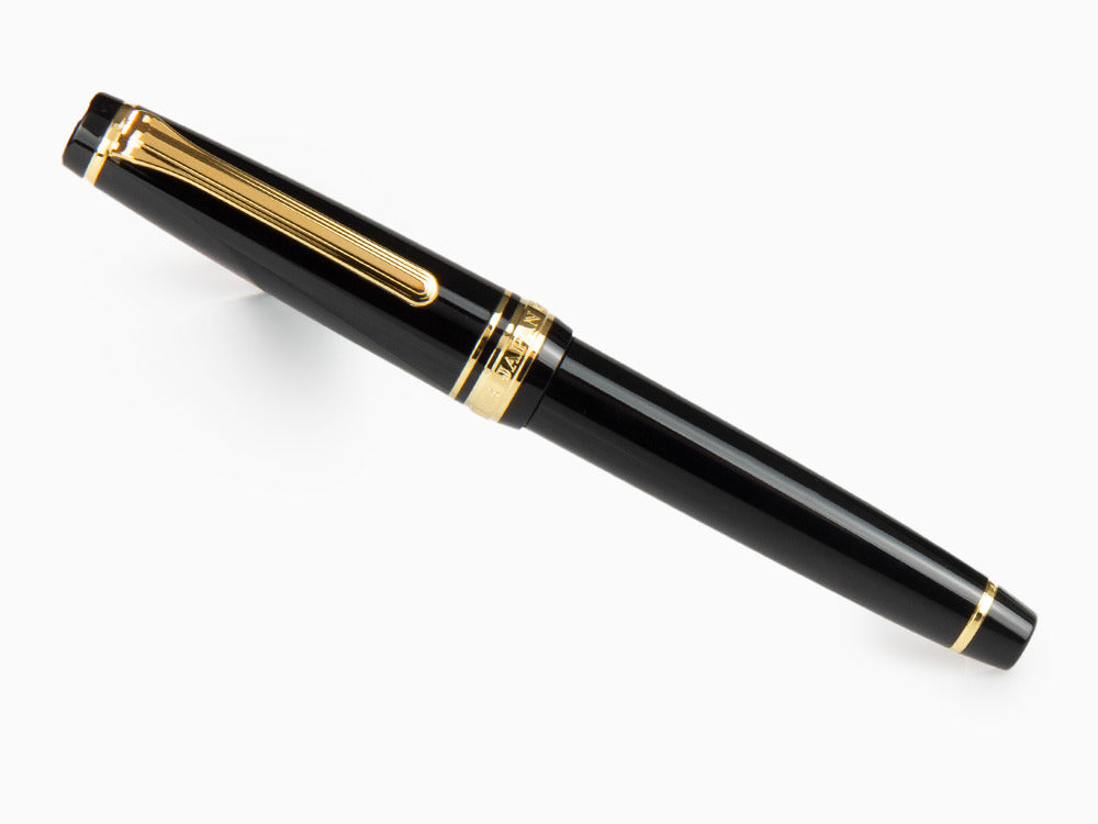 Stylo Plume Sailor Professional Gear Slim Gold, Noir, 11-1221-420