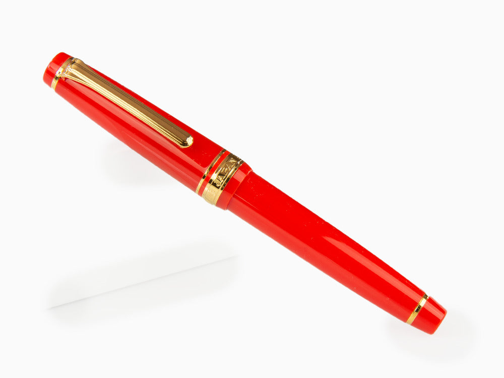 Stylo Plume Sailor Professional Gear Slim Gold, Or, Rouge, 11-1221-430
