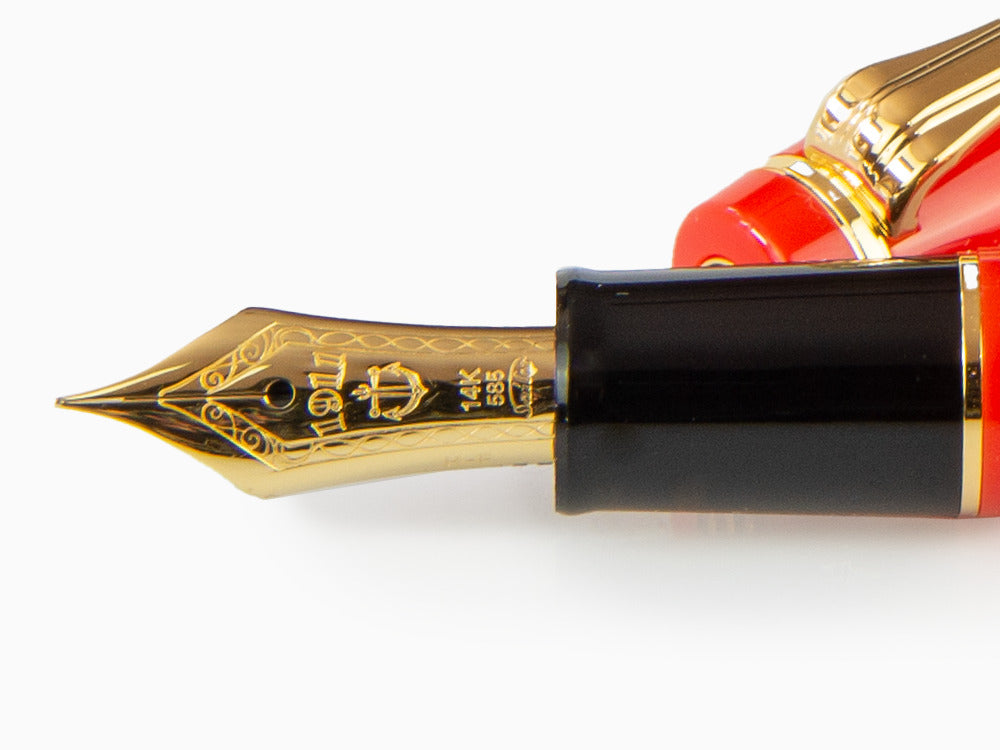 Stylo Plume Sailor Professional Gear Slim Gold, Or, Rouge, 11-1221-430