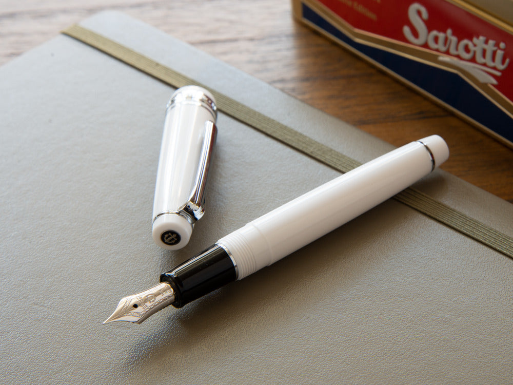 Stylo Plume Sailor Professional Gear Slim Silver, Blanc, Rhodium