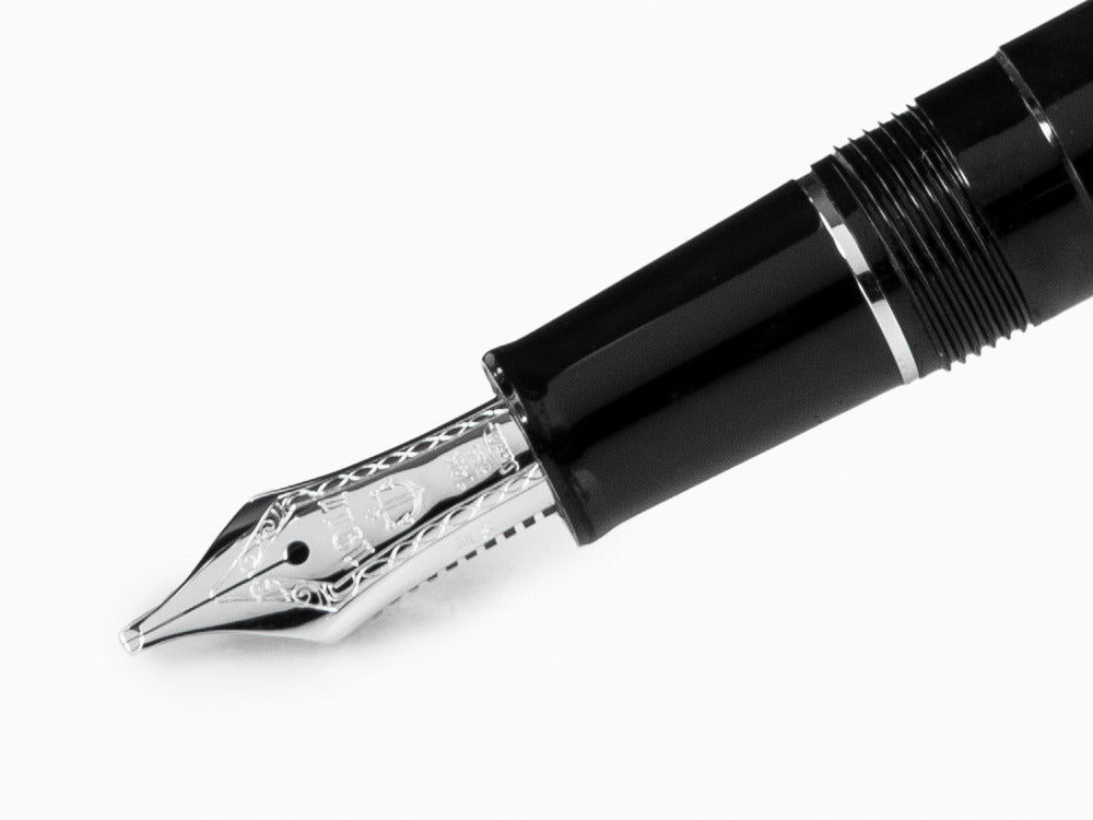 Stylo Plume Sailor Professional Gear Slim Silver, Noir, Rhodium