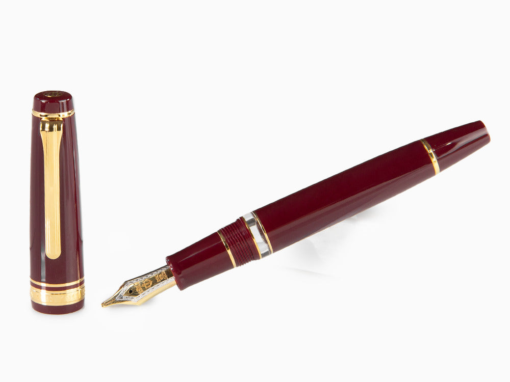 Stylo Plume Sailor Professional Gear Realo, Maroon, Or, 11-3926-432