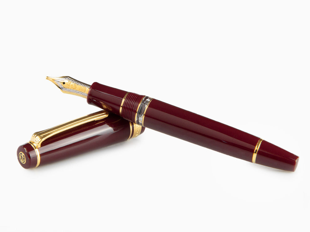 Stylo Plume Sailor Professional Gear Realo, Maroon, Or, 11-3926-432