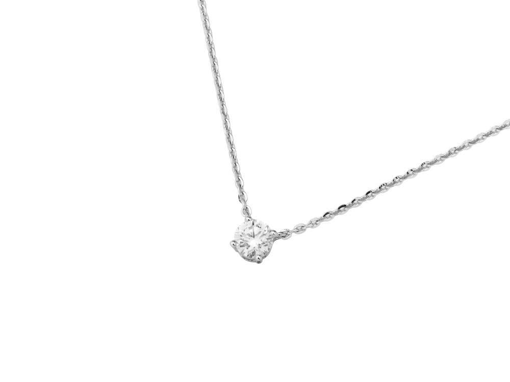 Solitario Pendentif taille Brillant en Or Blanc 18K de 0.7 ct, PSW10225