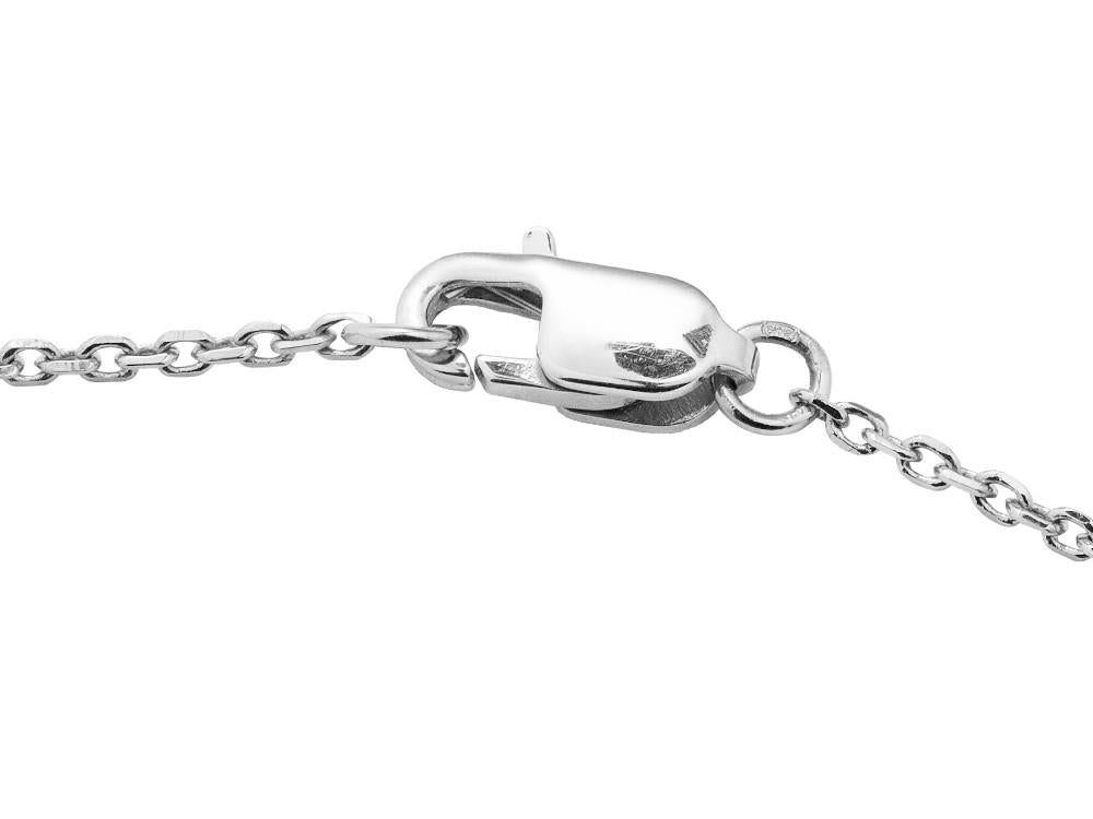 Solitario Pendentif taille princesse en or blanc 18K de 1ct, PW11678F