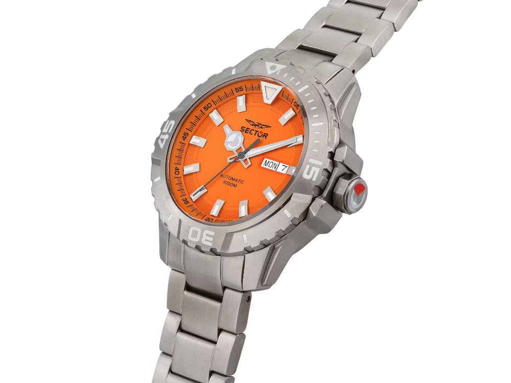 Montre Automatique Sector No Limits Legend, Titane, Orange, 43 mm, R3223135005