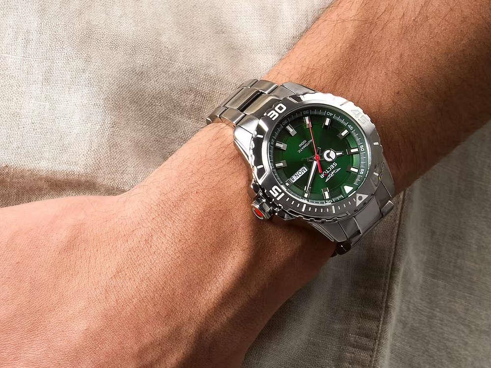 Montre Automatique Sector No Limits Legend, Vert, 43 mm, R3223135006