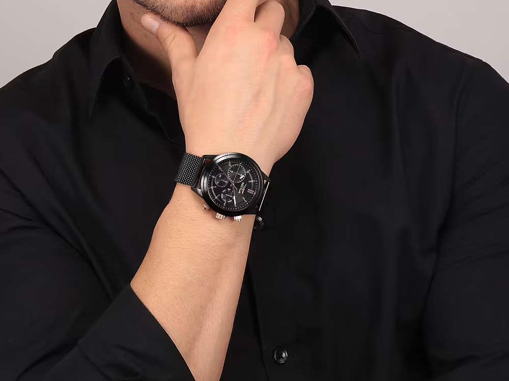 Montre à Quartz Sector No Limits 670, PVD, Noir, 45 mm, R3253540002