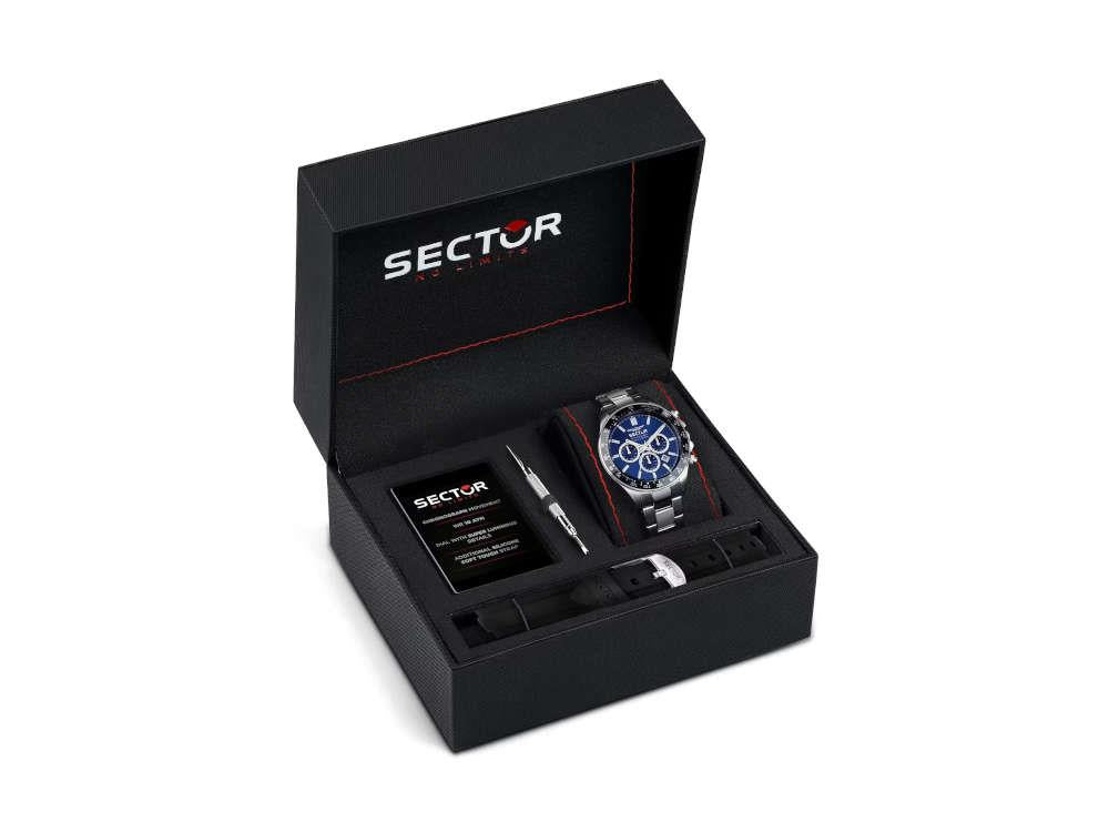 Montre à Quartz Sector No Limits 230, Bleu, 43 mm, R3271661028