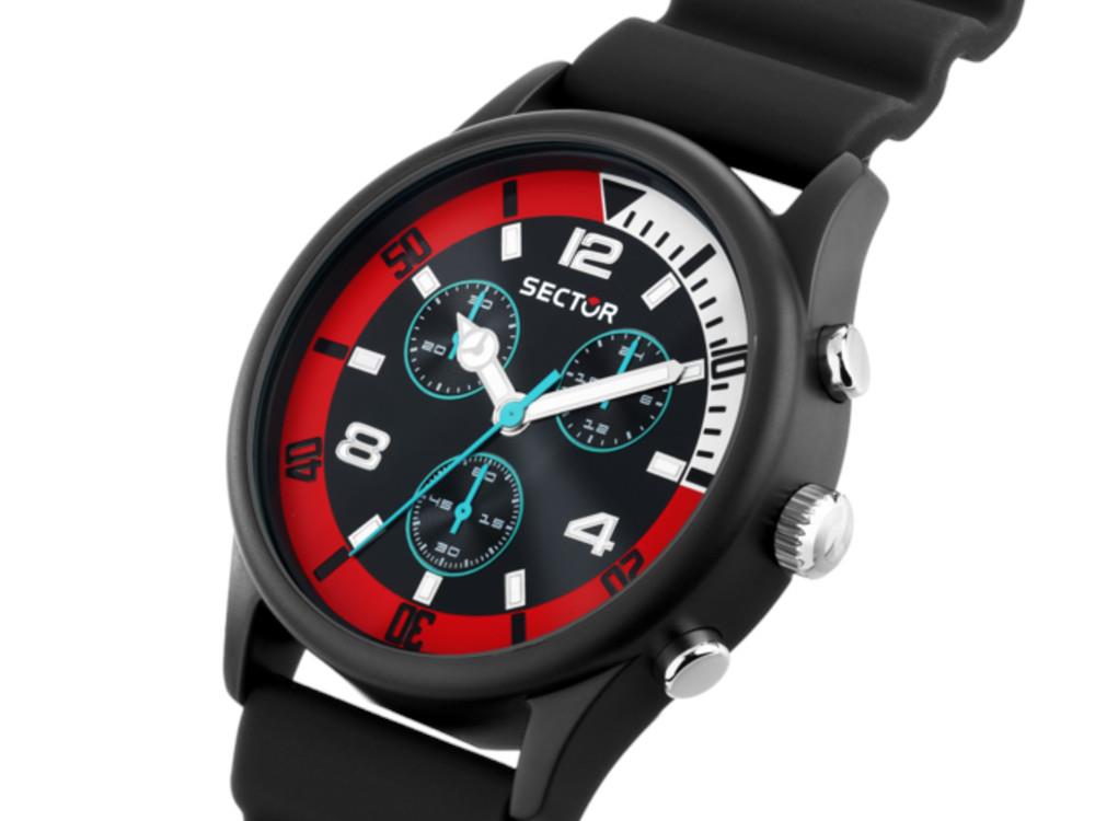 Montre à Quartz Sector No Limits H2O, Noir, 43 mm, R3271718001